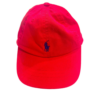 Ralph Lauren polo chino ball cap hat red size 12 - 24 months